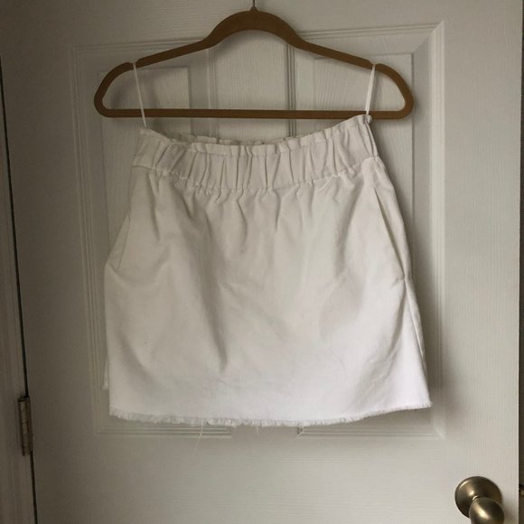 RD Style White Denim Skirt - Picture 1 of 2